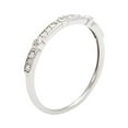 thumbnail image 3 of 10k White Gold Diamond Stackable Wedding Band (1/8 cttw, I-J Color, I2-I3 Clarity), 3 of 6