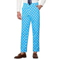 thumbnail image 4 of INSPIRE CHIC Polka Dots Printed Dress Pants for Men's Regular Fit Formal Trousers, 4 of 5