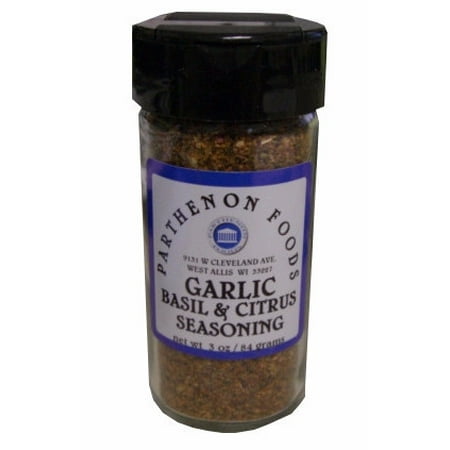 Garlic, Basil & Citrus Seasoning (Parthenon Foods) 3 oz