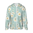 thumbnail image 2 of Lsque Floral Daisy UPF 50+ Lightweight Sun Protection Men's Women's Long Sleeve Shirt, Hoodie Performance -, 2 of 9