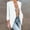 White, variant on blazer jackets for women business casual petite 3/4 sleeve open cardigan solid color work blouse office blazer