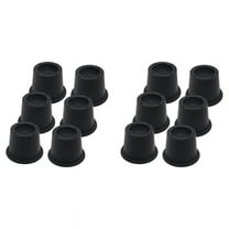 12Pack Furniture Risers Black Bed Risers 2.3Inch,Bed Lifts Risers for Sofa,Couch,Desk,Extenders Supports Up to 1,300 Lbs