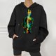 thumbnail image 2 of Abrigo con capucha para mujer Festival Otoño Invierno prendas de vestir exteriores estampado cremallera suelta Punk chaqueta con capucha abrigo sudaderas con capucha abrigo Odeerbi ODB-2, 2 of 8