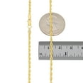 thumbnail image 6 of Nuragold 14k Real Yellow Gold 2mm Rope Chain Diamond Cut Lightweight Necklace (16"-30") Italian Jewelry for Men & Women, 6 of 9