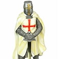 thumbnail image 6 of Zeckos Medieval Templar Knight in Battle Holding Sword Armor Statue, 6 of 9