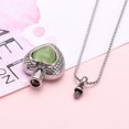 thumbnail image 6 of Heart Urn Necklace for Ashes Stainless Steel Cremation Jewelry for Women Memorial Ashes Pendant Keepsake, 6 of 7