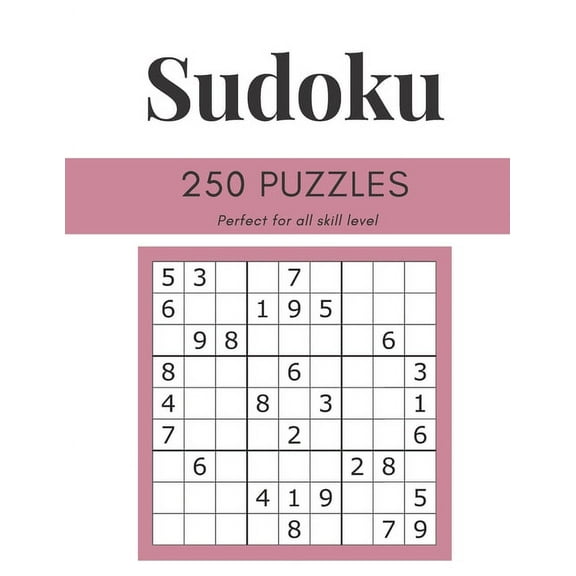 Sudoku Puzzle Book: 250 Medium to Very Hard Sudoku Puzzles for All Ages with Solutions
