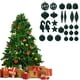 thumbnail image 4 of 28-Pack Flocked Shaped Christmas Balls Decorative Ornaments For Christmas Tree, 4 of 5