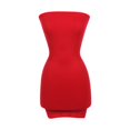 thumbnail image 4 of SNNROO Robe d'Été pour Femmes Sans Bretelles, Couleur Unie, Robe Tube, Décontractée, Extensible, Ajustée, Fête, Plage, Mini Robe, 4 of 4