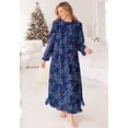 thumbnail image 4 of Only Necessities Plus Size Long Flannel Nightgown, 4 of 6