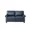 Loveseat-Navy Blue, variant on Classic Faux Leather Single Sofa Couch Armchair with Nailhead Trim and Removable Cushions for Living Room Office Apartment