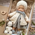 thumbnail image 3 of BAELLERT Handmade Waldorf Doll Stylish Clothes Expression Knitted Dolls with Soft Hair Vintage Crocheted Doll Gift for Family Friends Outdoor Travel Home Decor, 3 of 8