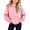 Pink, variant on Vmberlty Toddler Girl Sweatshirts Fashion Solid Color Long Sleeve Hoodies Casual Pullover Drawstring Design Thin Lightweight Autumn Daily Girls Tops