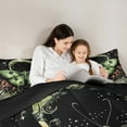 thumbnail image 5 of jejeloiu Green Moth Full Size Comforter Sets,Brown Fungus Moushroom Bedding Comforter Set,Rustic Plants Leaves Bedding Sets For Kids,Breathable Home Decor Reversible,3-Piece, 5 of 8