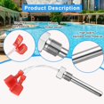 thumbnail image 3 of Stack Flue Sensor Set Kit for Pentair, Durable Pool Heater Accessories Parts 42002-0024S Flue Gas Sensor 42001-0053S Spa Heater Thermistor Replacement 42001-0063S High Limit Switch, 3 of 7