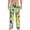White, variant on Lemon1 Print Men's Home Trousers, Elastic Drawstring Home Pajamas Clothing Suitable for Adult Men-Large
