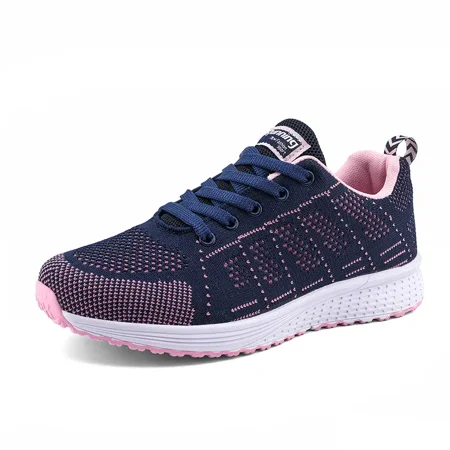 

Women‘s Leisure Fashion Knit Sneakers Lace Up Low Top Breathable Causal Shoes Women‘s Footwear