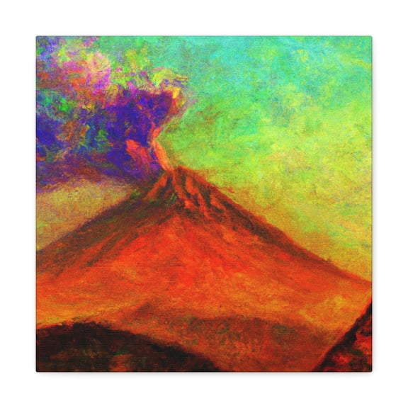 Fiery Volcano Fauvism - Canvas