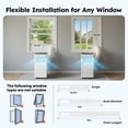 thumbnail image 4 of SIMZLIFE Portable Air Conditioner 8000 BTU,Portable Ac Unit up to 550 Sq,White, 4 of 8