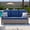 Blue, variant on Deersky 3-Seat Patio Sofa, Outdoor Wicker Couch with Deep Seating & Soft Cushions, All-Weather PE Rattan Patio Furniture for Porch, Backyard, Balcony, Garden & Poolside