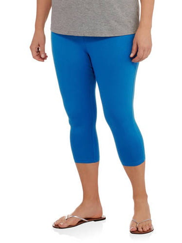 Women's Plus-Size Essential Capri Leggings - Walmart.com