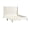 Beige 388, variant on Rozitta Gray Velvet Wingback Platform Bed King Size with Padded Headboard, Sturdy Plywood Frame, No Box Spring Needed, Modern Black-Gold Legs, Easy Assembly
