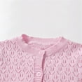 thumbnail image 3 of Child Girls Thin Sweater Cardigan, Solid Color Lightweight Cardigans Knitwear Coat Cardigan Sweaters for Girl Dressy 9Months, 3 of 6