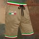 thumbnail image 3 of WILLBEST Pantalones Cortos Casuales para Hombre, para Uso Diario, Ocio y Compras, Diseño Elegante con Estampado de Letras, Tejido Elástico Cómodo para Los Días de Verano., 3 of 4