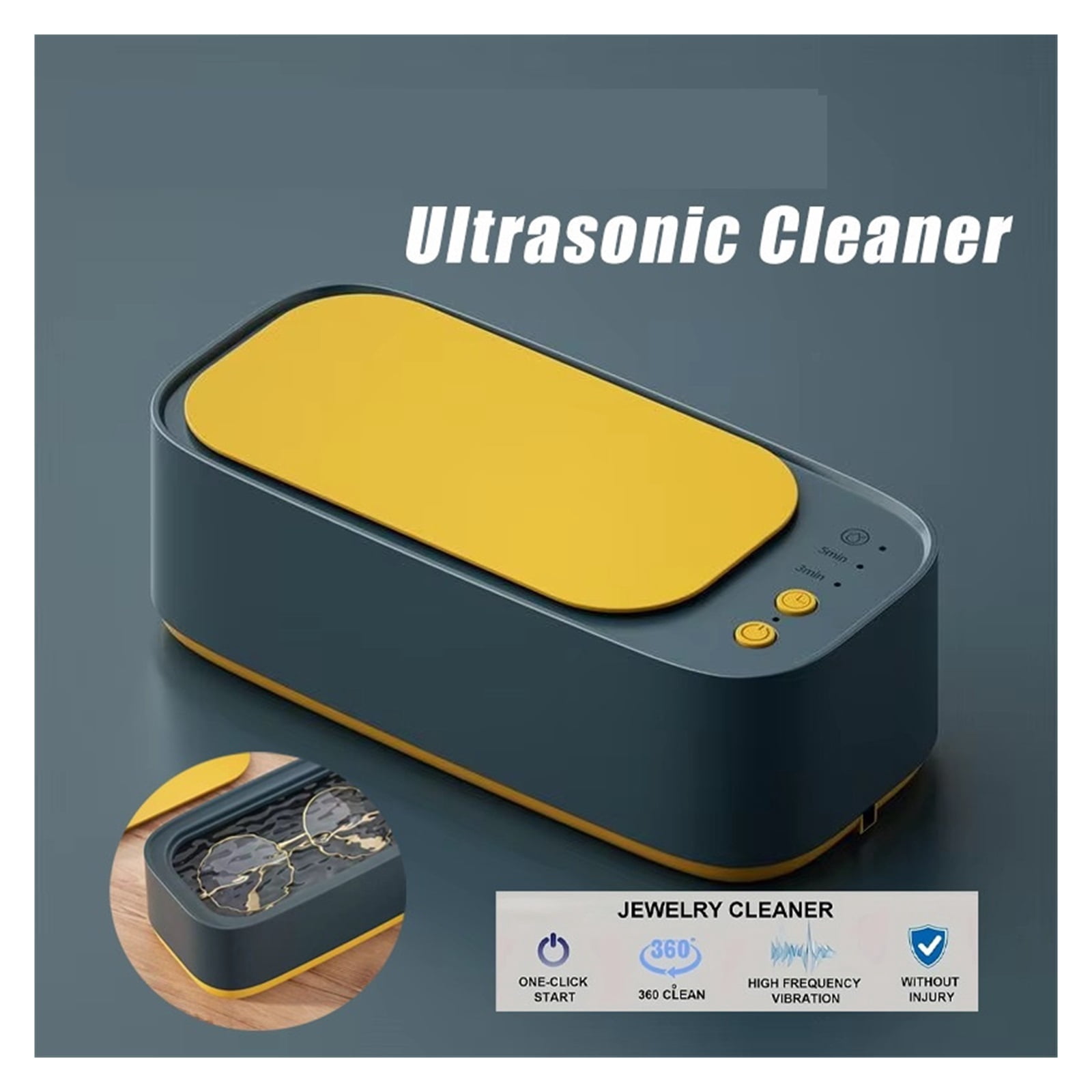 Ultrasonic Glasses Cleaning Ultrasound Jewelry Cleaner Machine High Frequency Ultrasonic Cleaning
