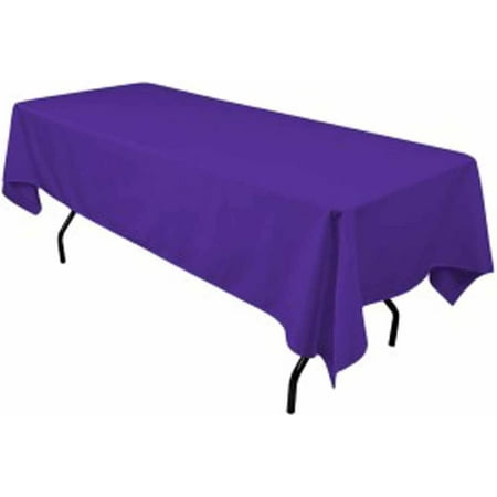 

Decorative Silk Inc Polyester Rectangular Tablecloth 60 x144 (Purple)