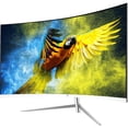 thumbnail image 1 of Z-Edge 27-inch Curved Gaming Monitor, Full HD 1080P 1920x1080 LED Backlight Monitor, with 75Hz Refresh Rate and Eye-Care Technology, 178° Wide View Angle, VGA+HDMI, 1 of 5
