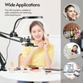 thumbnail image 5 of Dimmable Ring Light Desktop Fill Light Holder Tripod Arm Camera Mount For Live Streaming, 5 of 7