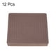 thumbnail image 3 of Almohadillas para muebles, 12 piezas de 4'' x 4'' - Protectores de piso de patas de silla de goma cuadrada, taza de rueda antideslizante (marrón), 3 of 5