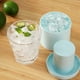 thumbnail image 3 of Molde para Cubitos Hielo Cilindro Silicona Cubo Con Tapa Herramientas Y Bar () Azul, 3 of 6