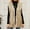 Khaki, variant on Women’s Shaggy Long Faux Fur Vest Autumn Winter Warm Waistcoat Sleeveless Vest Jacket