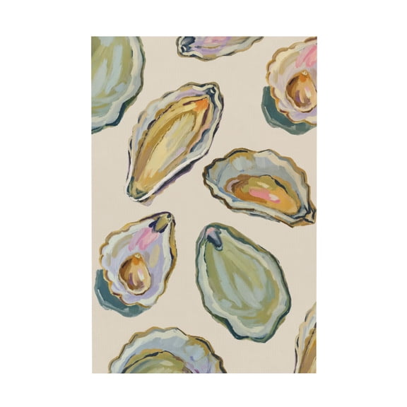 Vintage Abstract Coastal Oyster Canvas Wall Art for Living Room Bedroom Office Home 12*18in