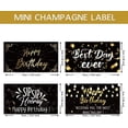 thumbnail image 2 of 40PCS Happy Birthday Wine Bottle Label Stickers Black Gold Mini Champagne Labels Celebrating Adhesive Label Wine Bottle Decorations, 2 of 9