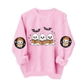 thumbnail image 5 of Tnhcen Ladies Halloween Sweatshirt Crewneck Long Sleeve Pullover Plus Size Graphic Tee Loose Fit Casual Autumn Winter Top Y2K Style Harajuku Loungewear Gift for Women Girls, 5 of 7