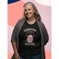 thumbnail image 2 of Grandmas Are Moms With Frosting T-Shirt Women -Smartprints Designs, Female 5X-Large, 2 of 4