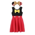 thumbnail image 1 of Disney vestido de princesa Ariel Rapunzel para niños, disfraces de Encanto de Frozen, fiesta de cumpleaños de verano para niñas, ropa informal para vacaciones, 1 of 1