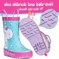 thumbnail image 7 of Kushyshoo Rubber Kids Rain Boots Glitter Unicorn Rain Boots for Toddler Girls Sizes 8, 7 of 7
