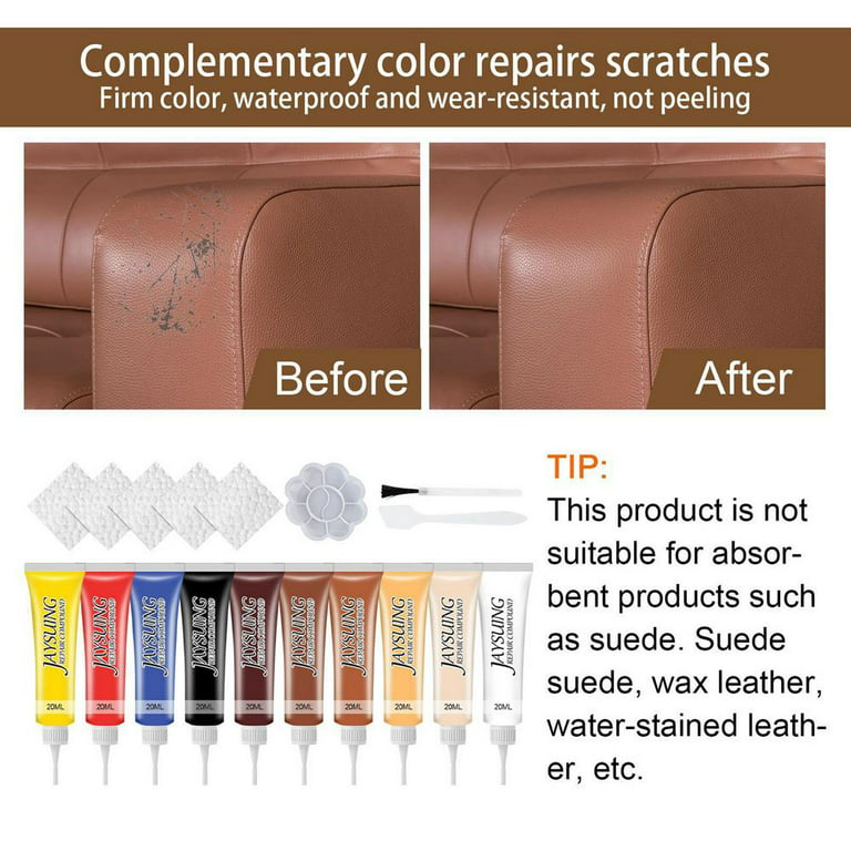 Leather Color Restorer Brown Maple , Repair Furniture Couch Car