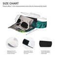 thumbnail image 4 of Gaeub Skull and Palm Leaves Sun Visor Hats with Empty Top and Adjustable, UV Protection for Golf Tennis Cycling Running, 4 of 8