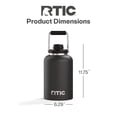 thumbnail image 5 of RTIC One Gallon Ceramic Lined Insulated Outback Water Bottle Jug, Leak Proof, Black, 5 of 9
