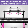 thumbnail image 5 of Liquid Stands 2 Tier Keyboard Stand Attachment - Arms Only - Adjustable Steel Double Stand Extender, 5 of 7