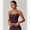 Dark Purple, variant on Tank Top Built in Bra for Women - Sports Yoga Workout Tops Crop Halter Neck Womens Padded Sport Back Bras Cami Navy Blue