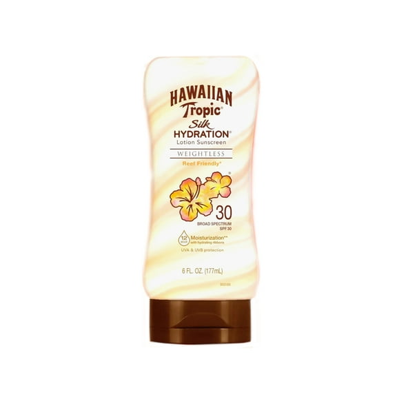 Hawaiian Tropic Silk Hydration Weightless Sunscreen Lotion, 6 Fl. Oz.