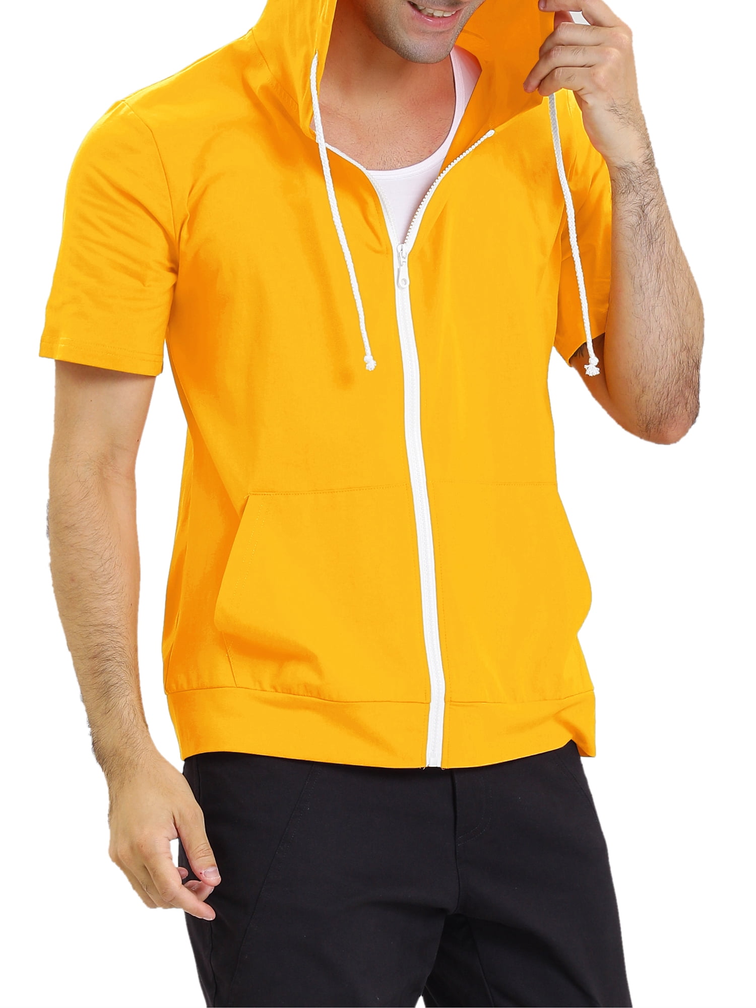 yellow zip up top
