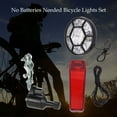 thumbnail image 2 of Dynamo Bike Light Set, Friction Generator Waterproof Safe Universal Bicycle Accessories, Retro Design Eco Friendly Headlight Tail Lights Set for Easy Installation on All Bicycles (Weather-Resistant), 2 of 5