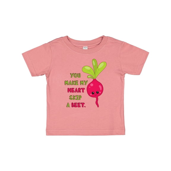 Inktastic You Make my Heart Skip a Beet Boys or Girls Baby T-Shirt